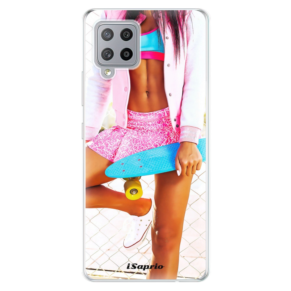 Odolné silikónové puzdro iSaprio - Skate girl 01 - Samsung Galaxy A42