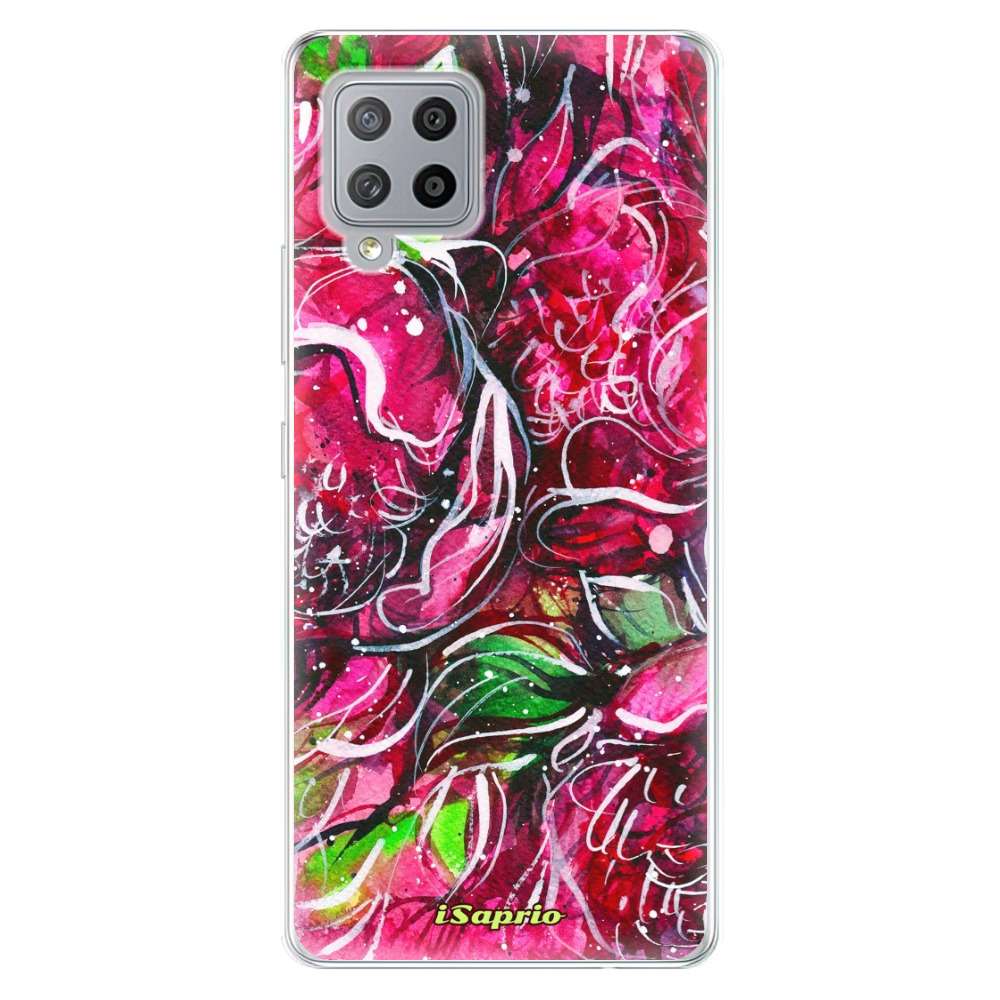 Odolné silikónové puzdro iSaprio - Burgundy - Samsung Galaxy A42