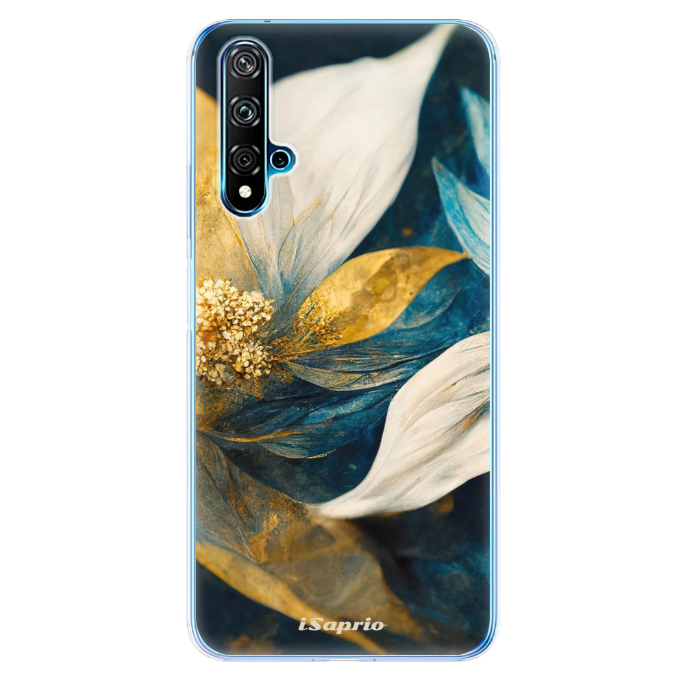Odolné silikónové puzdro iSaprio - Gold Petals - Huawei Nova 5T