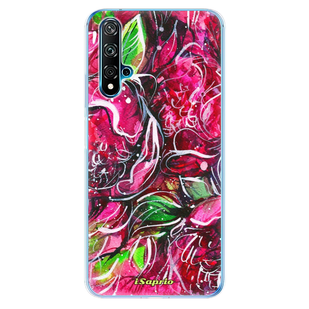 Odolné silikónové puzdro iSaprio - Burgundy - Huawei Nova 5T