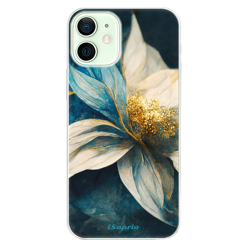 Odolné silikónové puzdro iSaprio - Blue Petals - iPhone 12