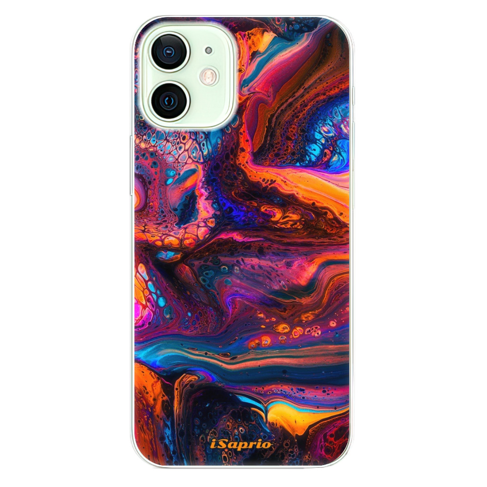 Odolné silikónové puzdro iSaprio - Abstract Paint 02 - iPhone 12