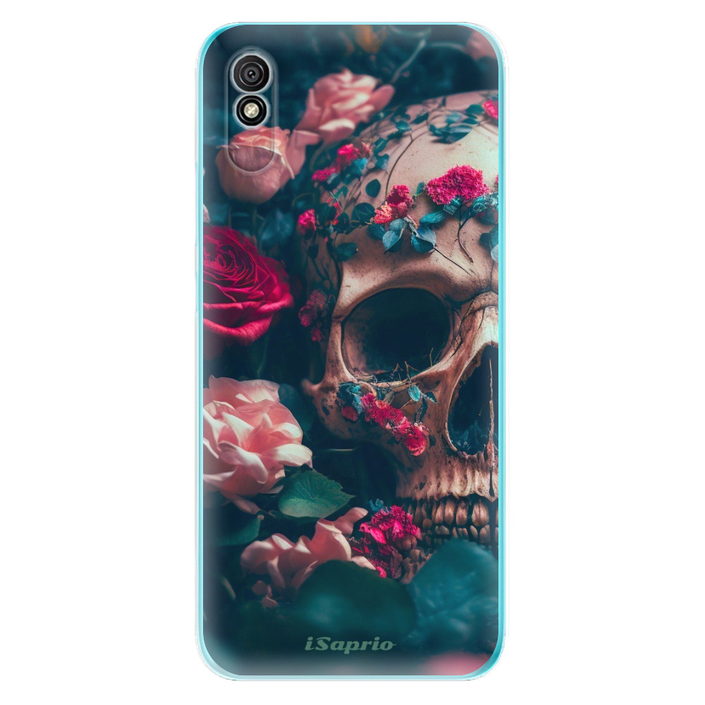 Odolné silikónové puzdro iSaprio - Skull in Roses - Xiaomi Redmi 9A