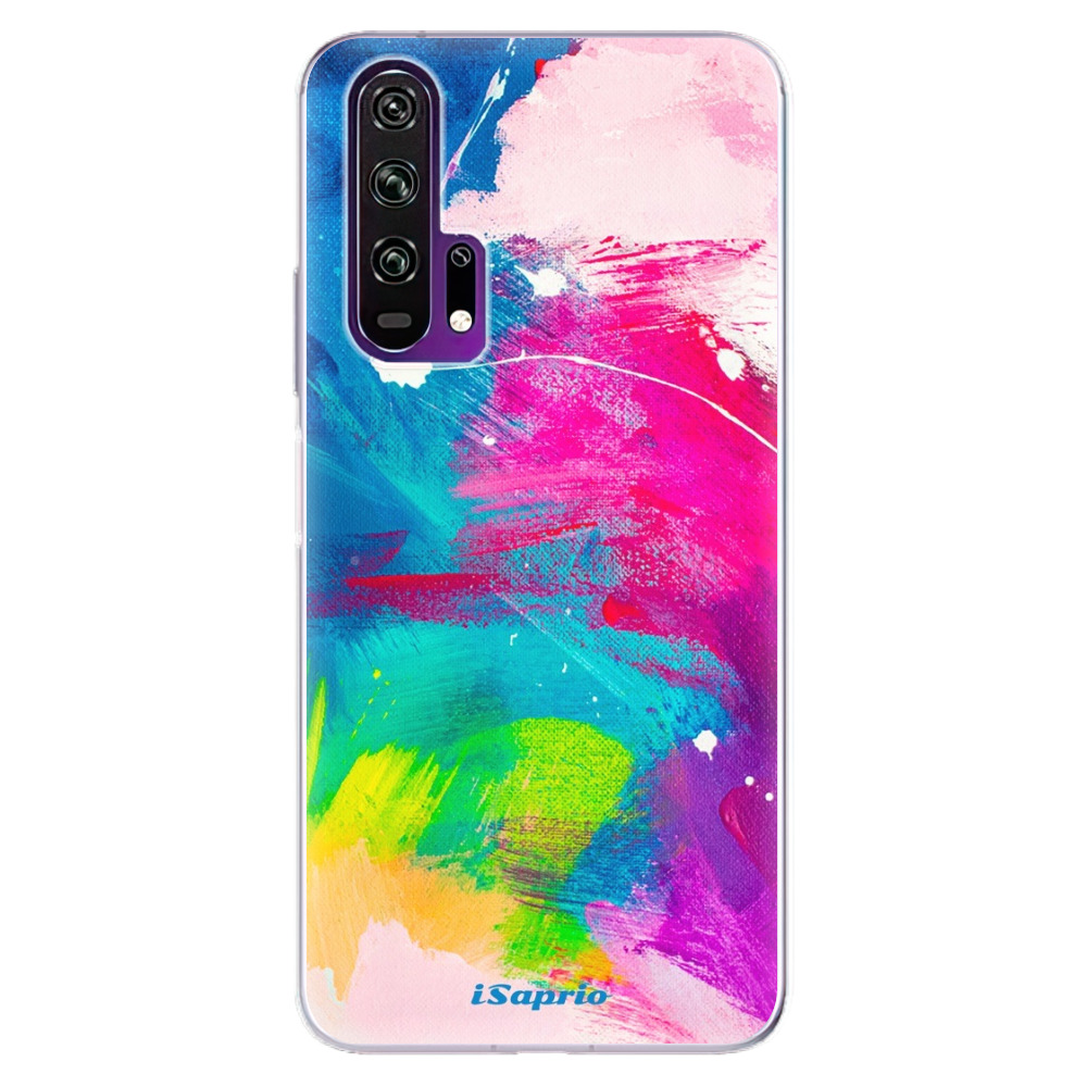 Odolné silikónové puzdro iSaprio - Abstract Paint 03 - Honor 20 Pro