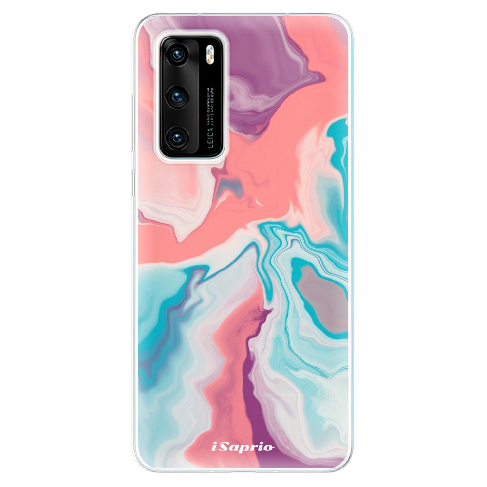 Odolné silikónové puzdro iSaprio - New Liquid - Huawei P40