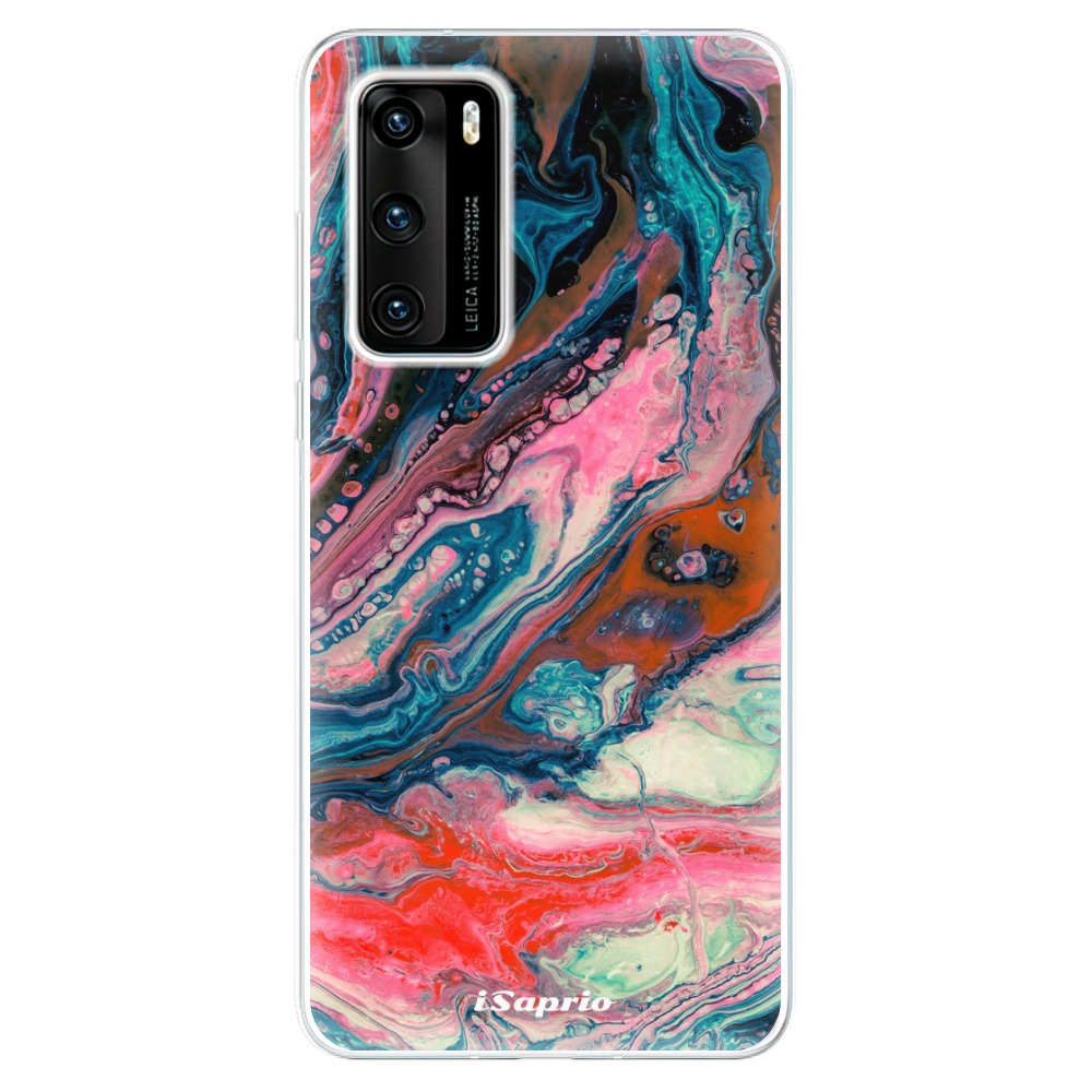 Odolné silikónové puzdro iSaprio - Abstract Paint 01 - Huawei P40