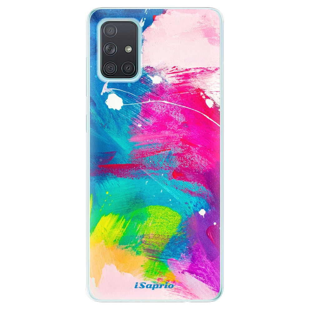 Odolné silikónové puzdro iSaprio - Abstract Paint 03 - Samsung Galaxy A71