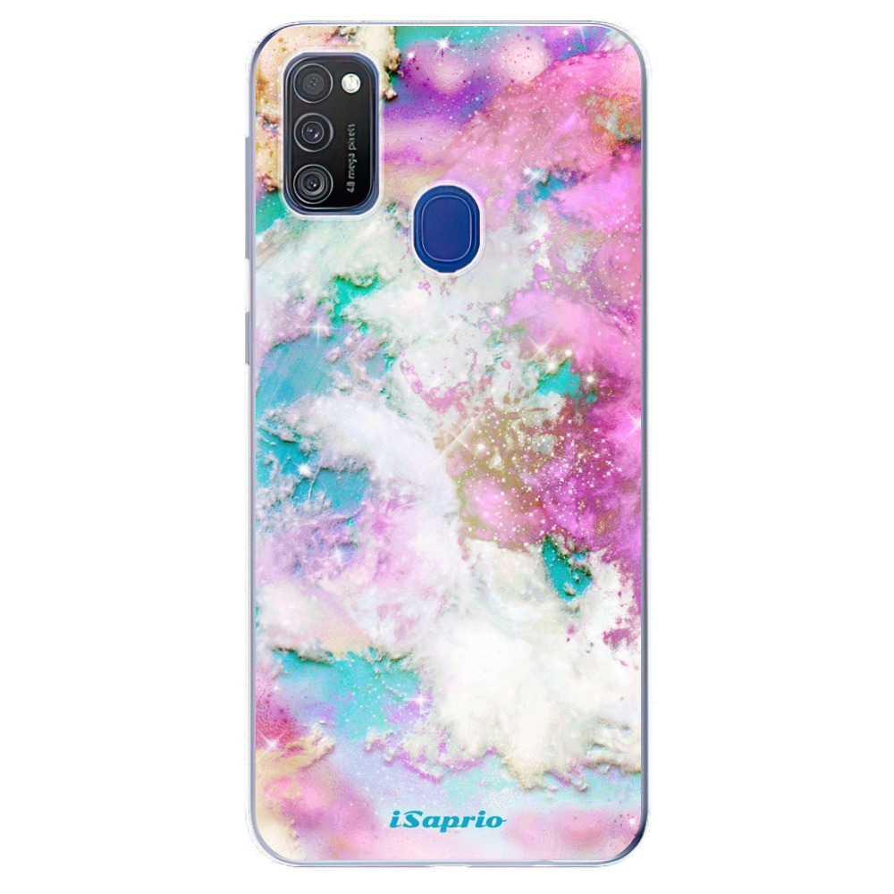 Odolné silikónové puzdro iSaprio - Galactic Paper - Samsung Galaxy M21