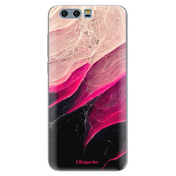 Odolné silikónové puzdro iSaprio - Black and Pink - Huawei Honor 9
