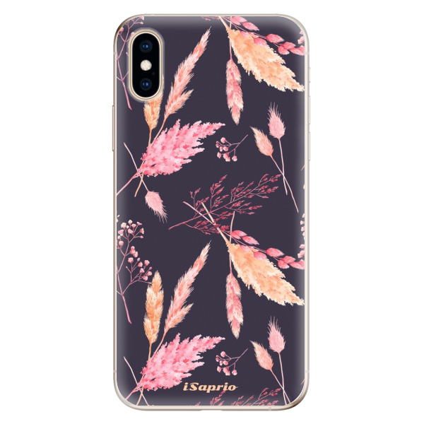 Odolné silikónové puzdro iSaprio - Herbal Pattern - iPhone XS