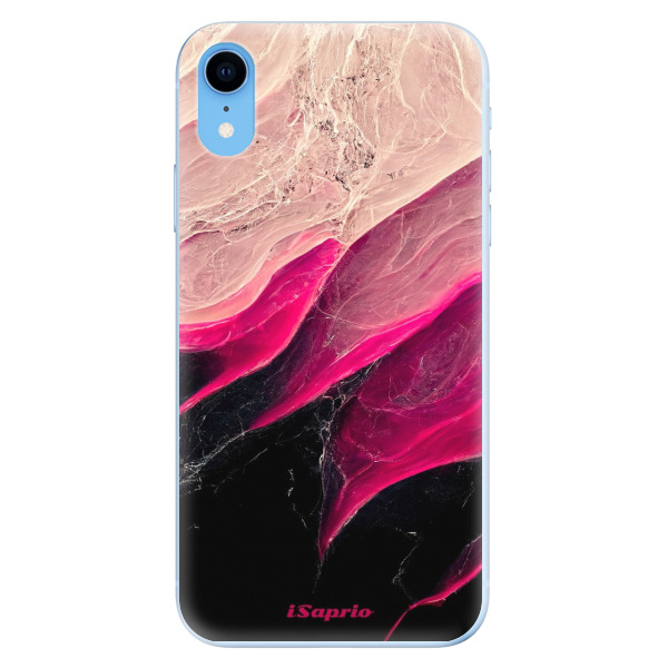 Odolné silikónové puzdro iSaprio - Black and Pink - iPhone XR
