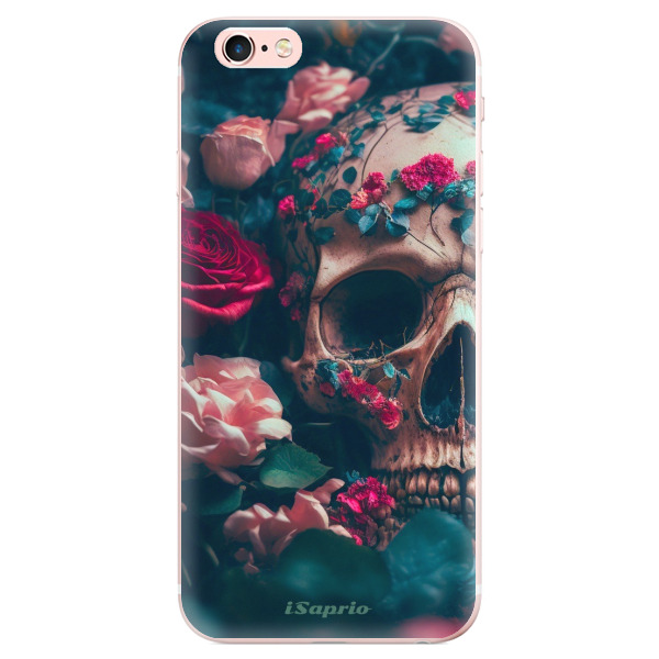 Odolné silikónové puzdro iSaprio - Skull in Roses - iPhone 6 Plus/6S Plus
