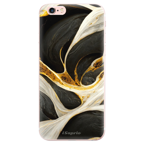 Odolné silikónové puzdro iSaprio - Black and Gold - iPhone 6 Plus/6S Plus