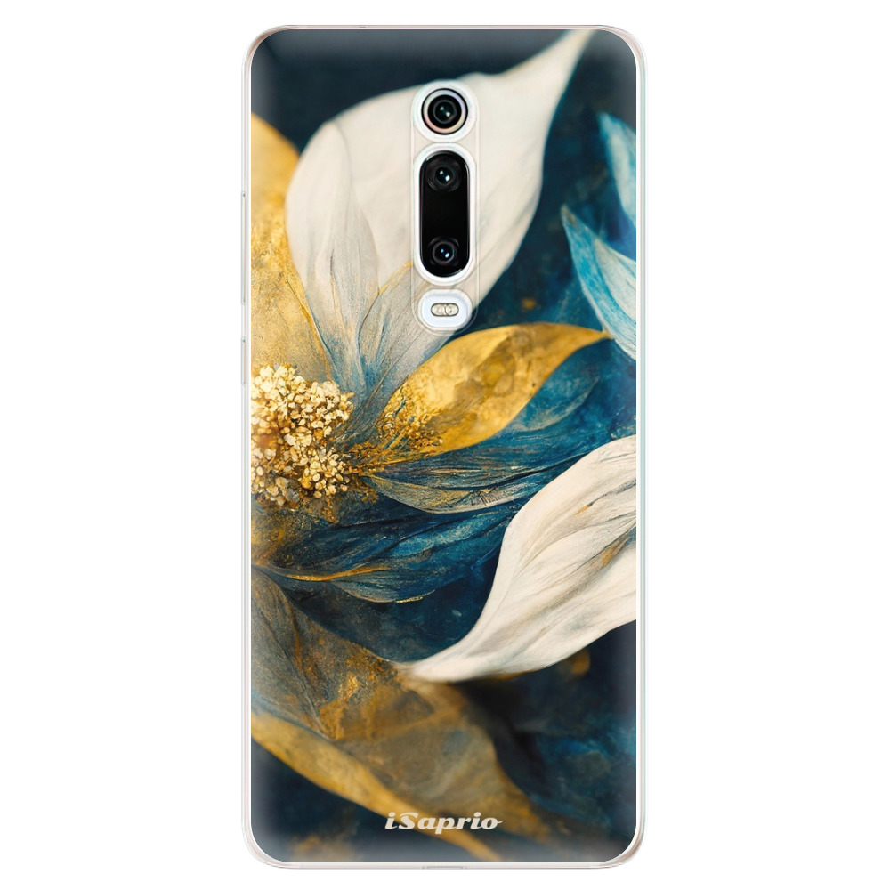 Odolné silikónové puzdro iSaprio - Gold Petals - Xiaomi Mi 9T Pro