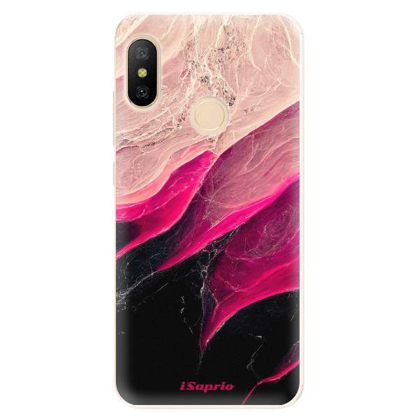 Odolné silikónové puzdro iSaprio - Black and Pink - Xiaomi Mi A2 Lite