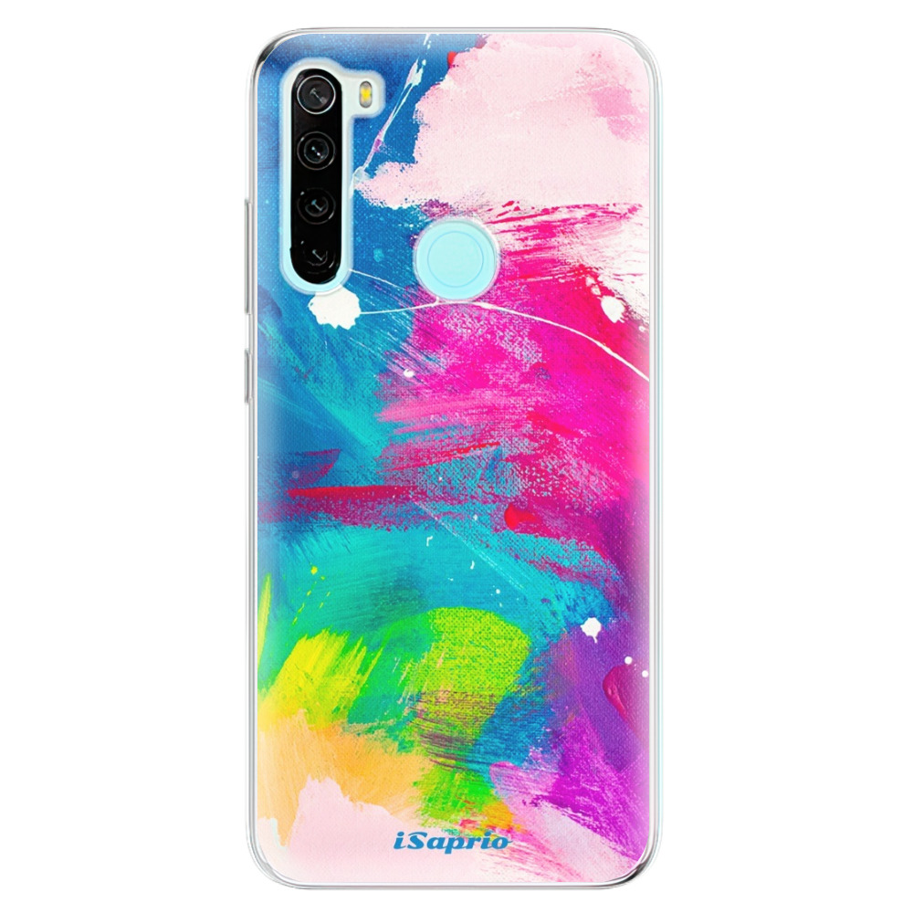 Odolné silikónové puzdro iSaprio - Abstract Paint 03 - Xiaomi Redmi Note 8