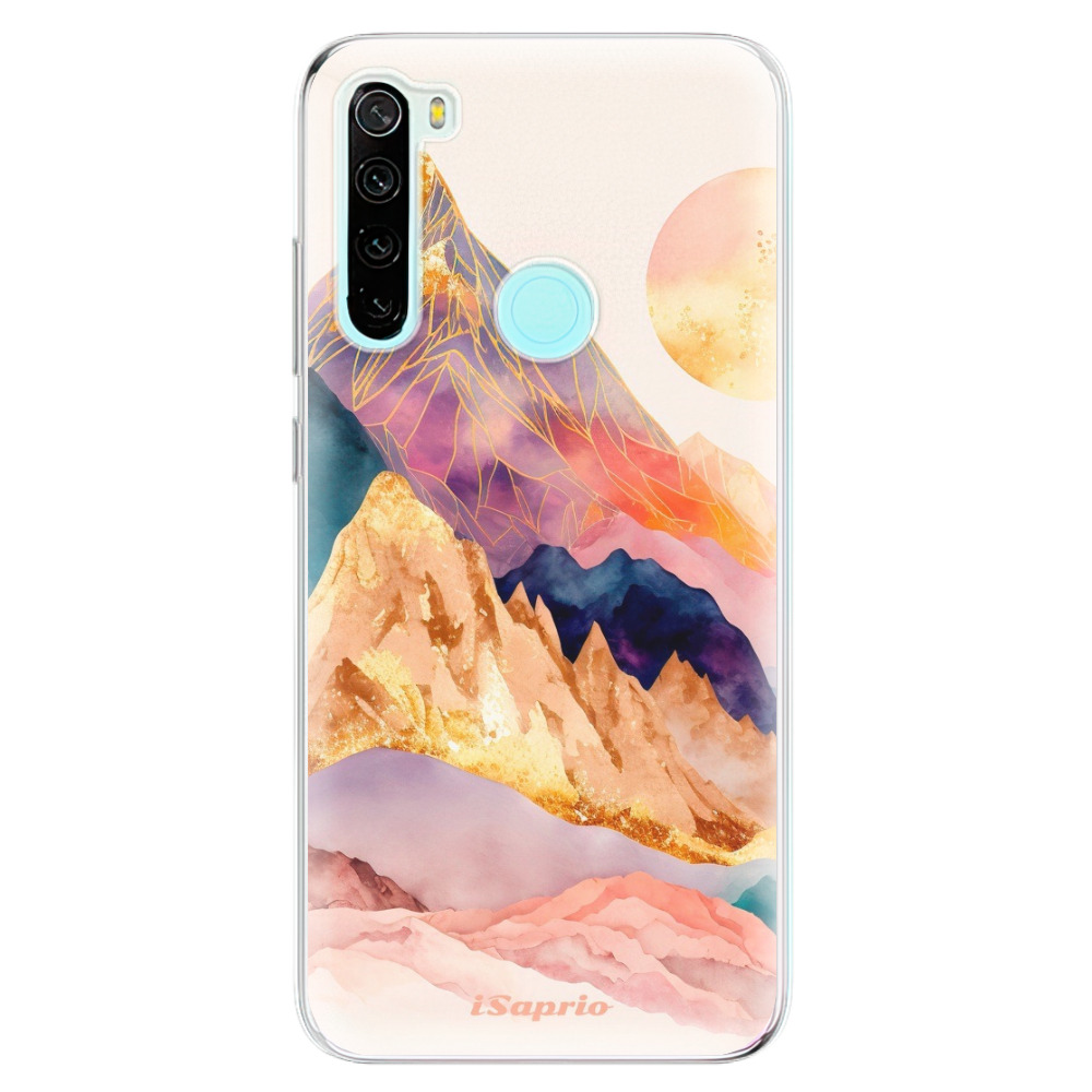 Odolné silikónové puzdro iSaprio - Abstract Mountains - Xiaomi Redmi Note 8