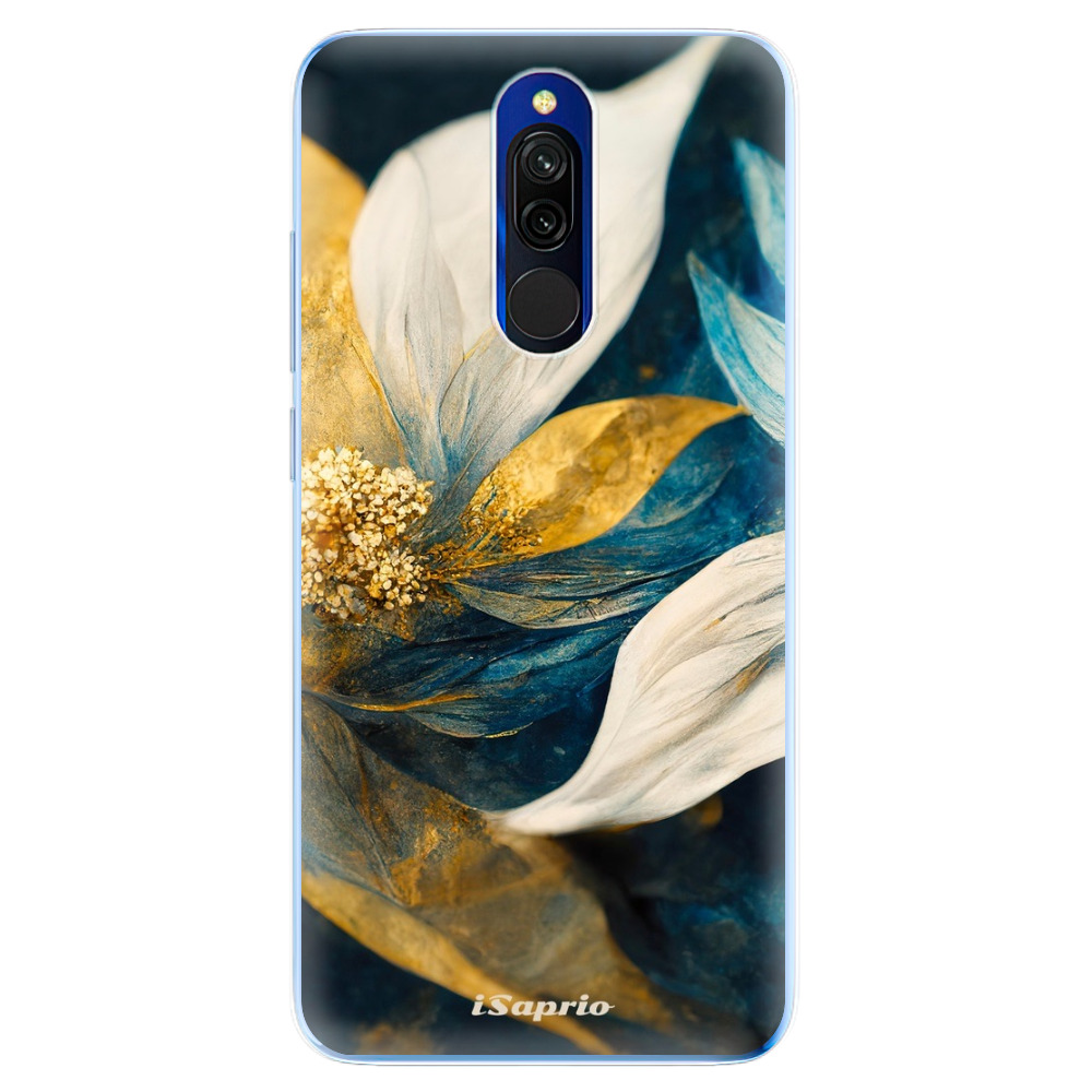 Odolné silikónové puzdro iSaprio - Gold Petals - Xiaomi Redmi 8