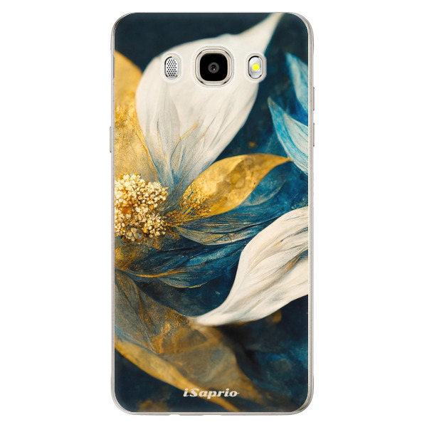 Odolné silikónové puzdro iSaprio - Gold Petals - Samsung Galaxy J5 2016