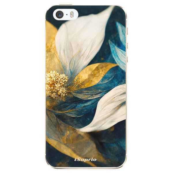 Odolné silikónové puzdro iSaprio - Gold Petals - iPhone 5/5S/SE