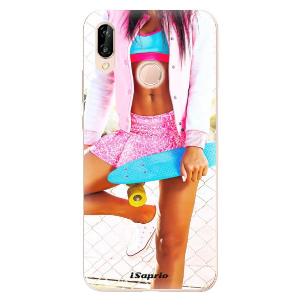 Odolné silikónové puzdro iSaprio - Skate girl 01 - Huawei P20 Lite
