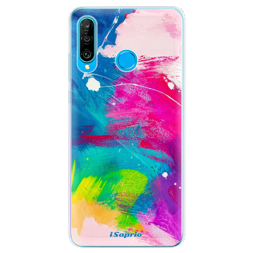 Odolné silikónové puzdro iSaprio - Abstract Paint 03 - Huawei P30 Lite