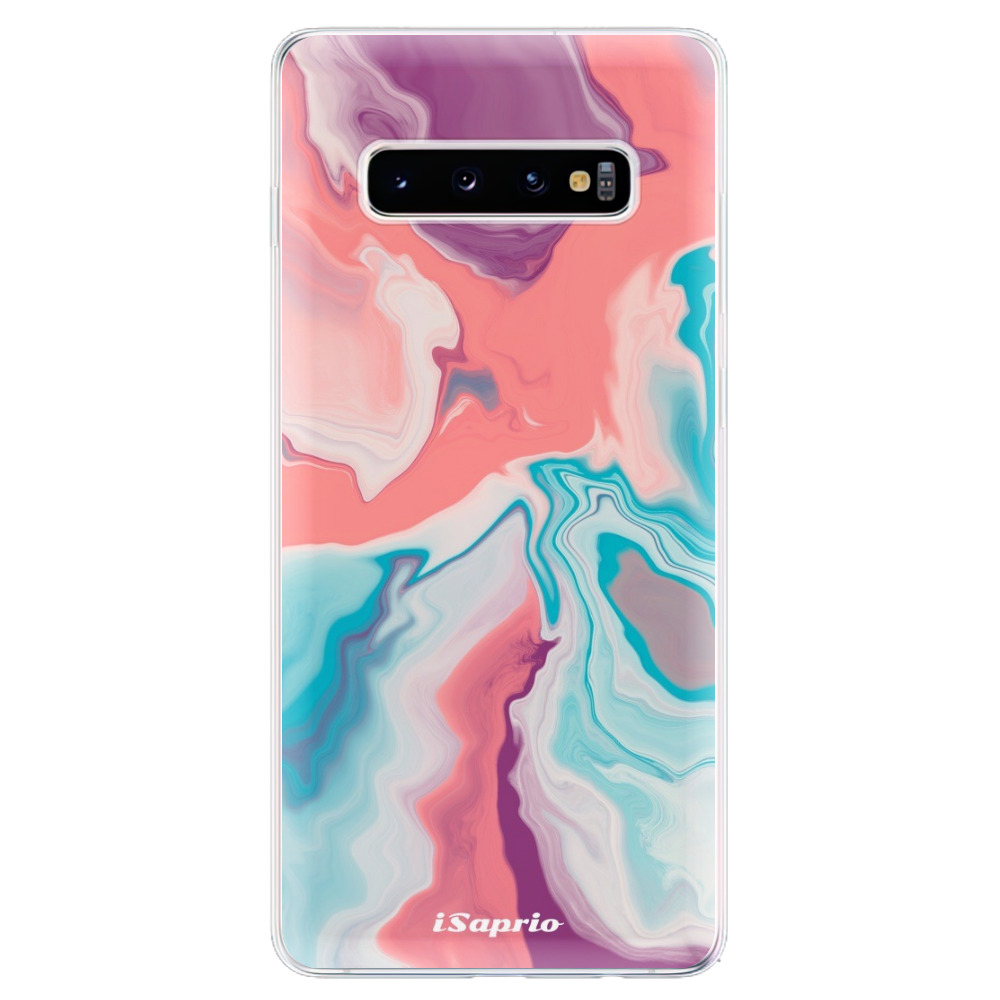 Odolné silikónové puzdro iSaprio - New Liquid - Samsung Galaxy S10+