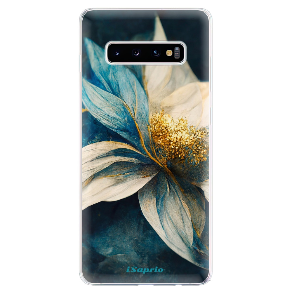 Odolné silikónové puzdro iSaprio - Blue Petals - Samsung Galaxy S10+