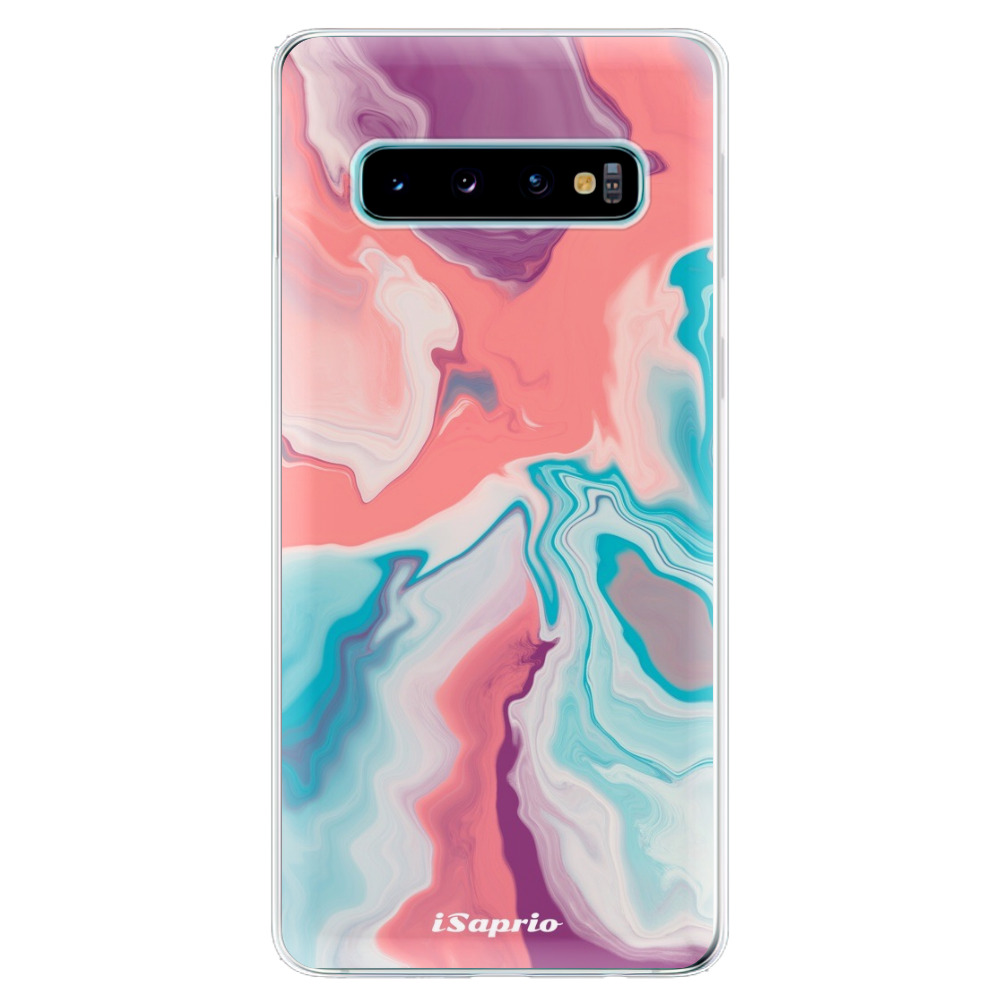 Odolné silikónové puzdro iSaprio - New Liquid - Samsung Galaxy S10