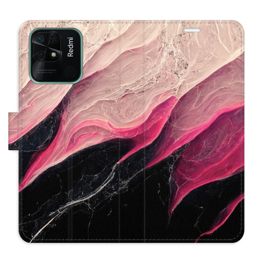 Flipové puzdro iSaprio - BlackPink Marble - Xiaomi Redmi 10C