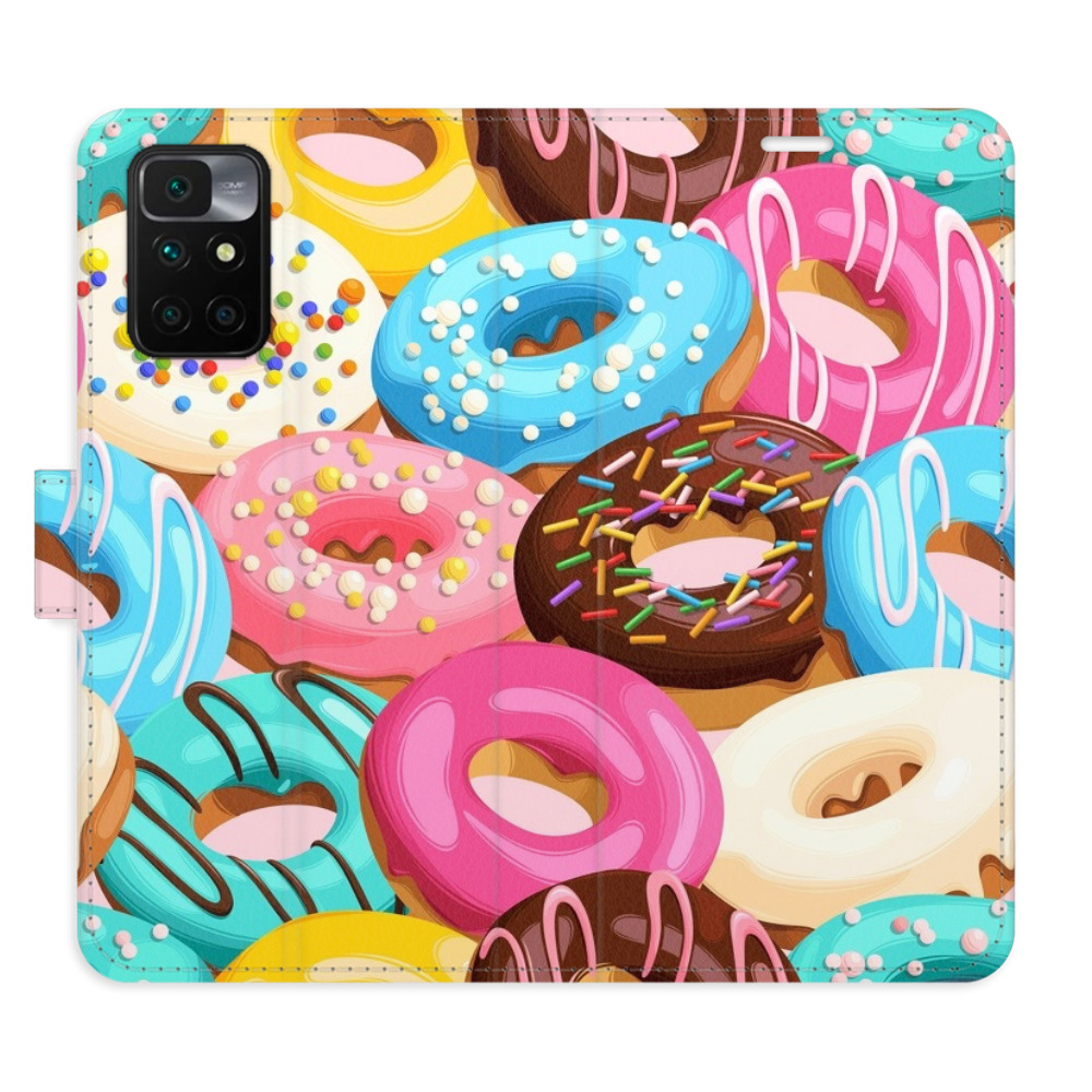 Flipové puzdro iSaprio - Donuts Pattern 02 - Xiaomi Redmi 10