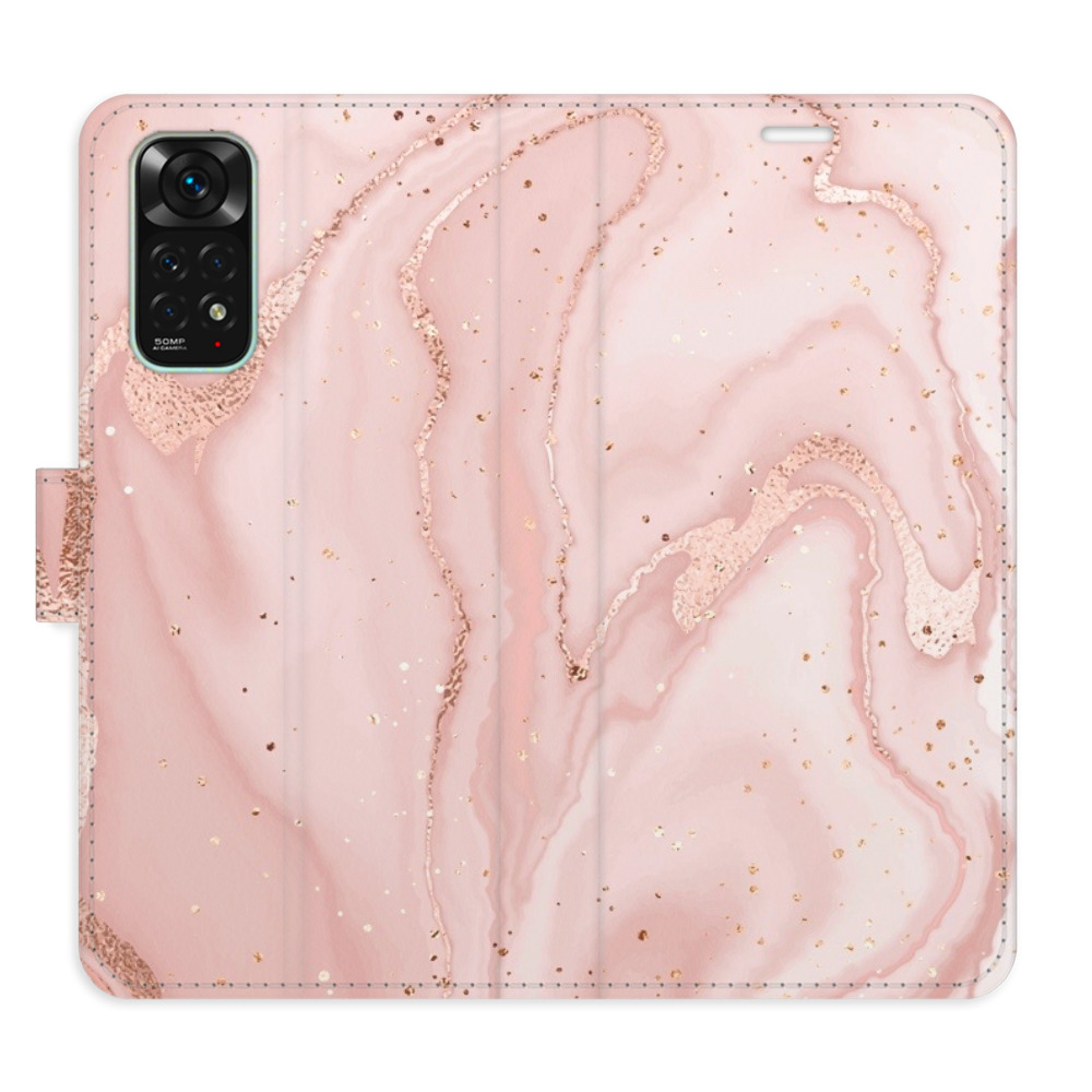Flipové puzdro iSaprio - RoseGold Marble - Xiaomi Redmi Note 11 / Note 11S