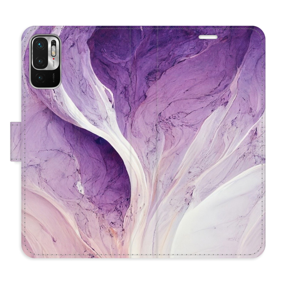Flipové puzdro iSaprio - Purple Paint - Xiaomi Redmi Note 10 5G