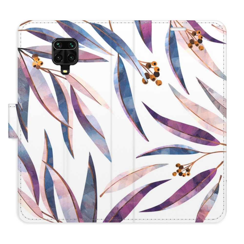 Flipové puzdro iSaprio - Ornamental Leaves - Xiaomi Redmi Note 9 Pro / Note 9S