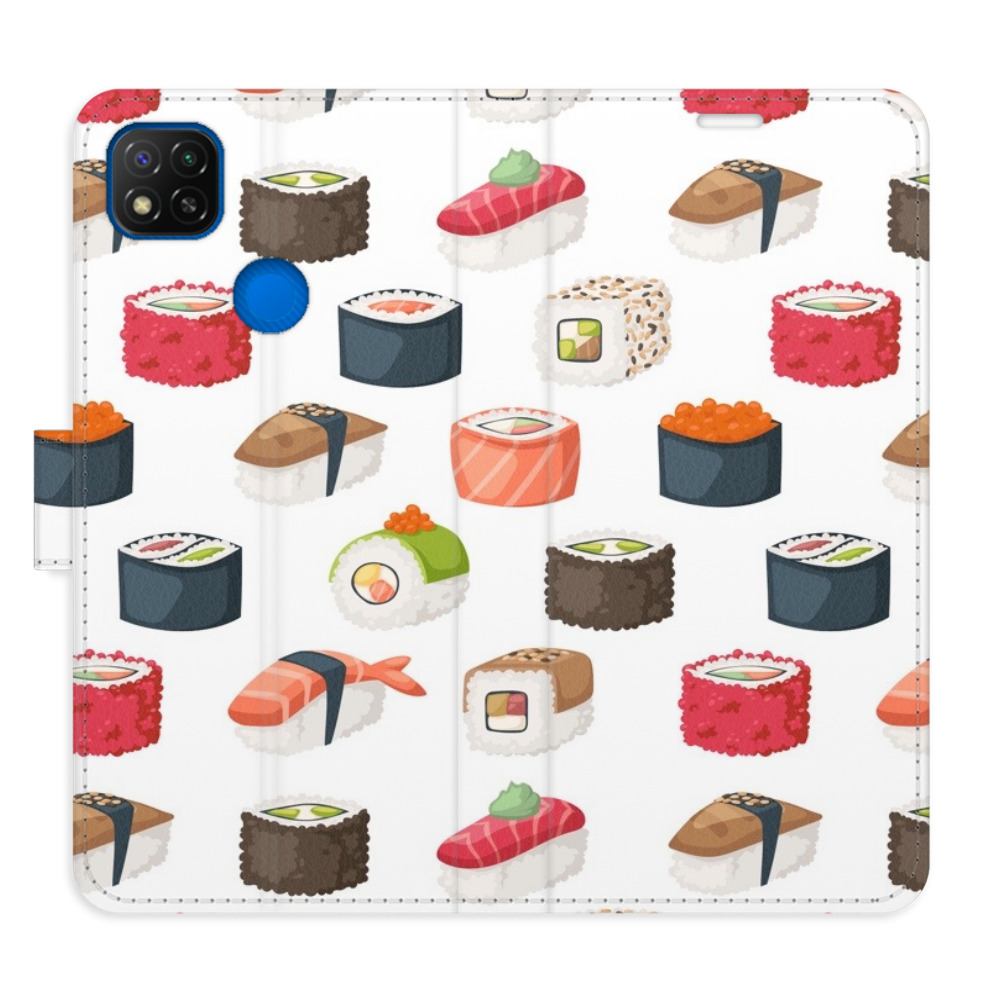 Flipové puzdro iSaprio - Sushi Pattern 02 - Xiaomi Redmi 9C