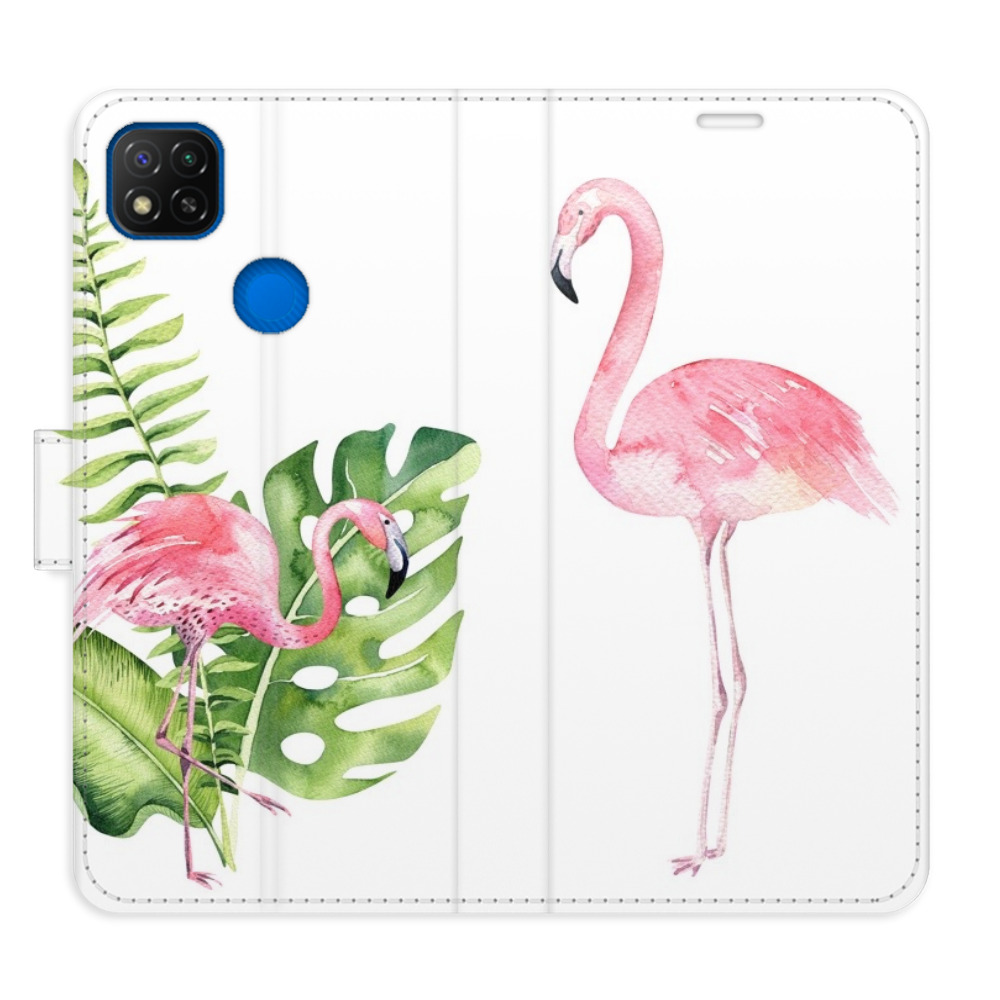 Flipové puzdro iSaprio - Flamingos - Xiaomi Redmi 9C
