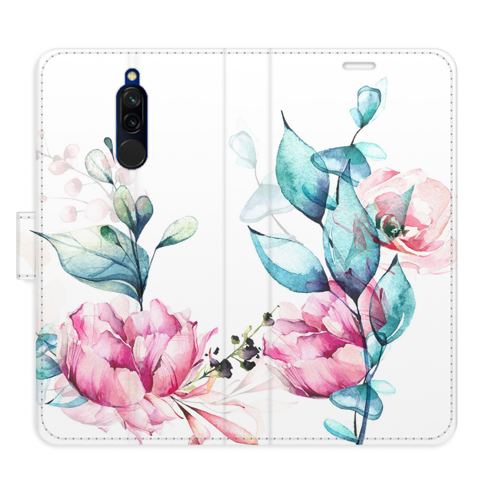 Flipové puzdro iSaprio - Beautiful Flower - Xiaomi Redmi 8