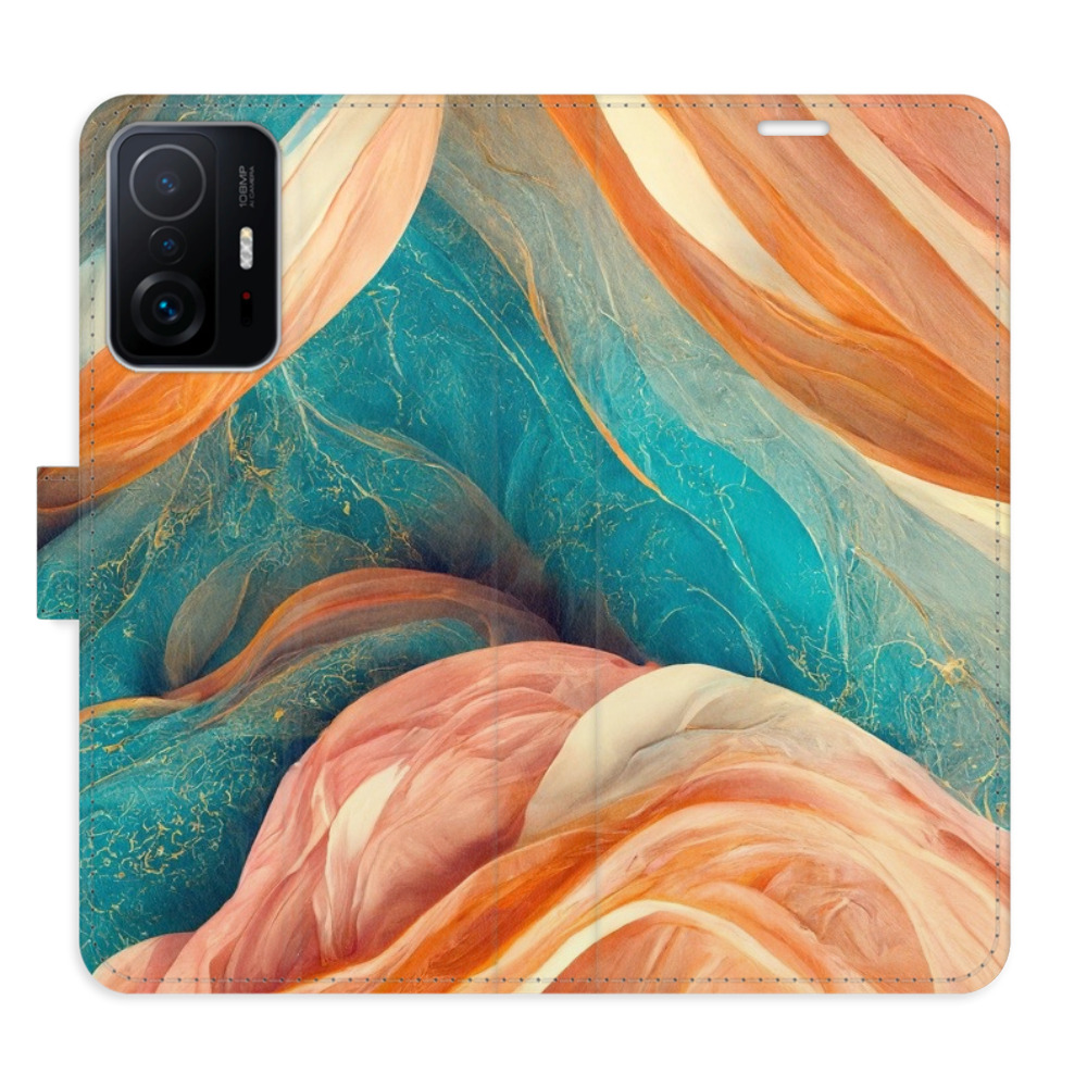 Flipové puzdro iSaprio - Blue and Orange - Xiaomi 11T / 11T Pro