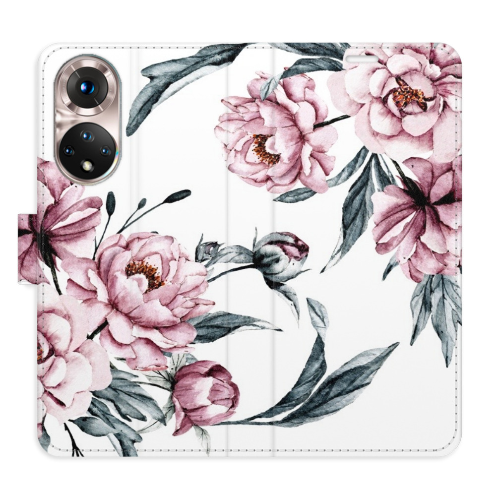 Flipové puzdro iSaprio - Pink Flowers - Honor 50 / Nova 9