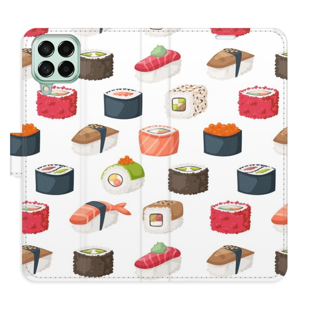 Flipové puzdro iSaprio - Sushi Pattern 02 - Samsung Galaxy M53 5G