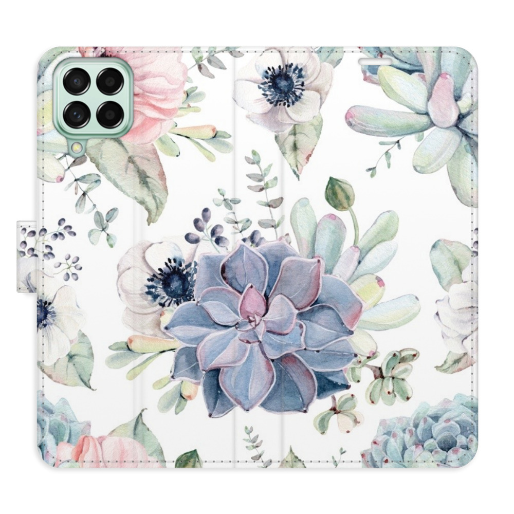 Flipové puzdro iSaprio - Succulents - Samsung Galaxy M53 5G