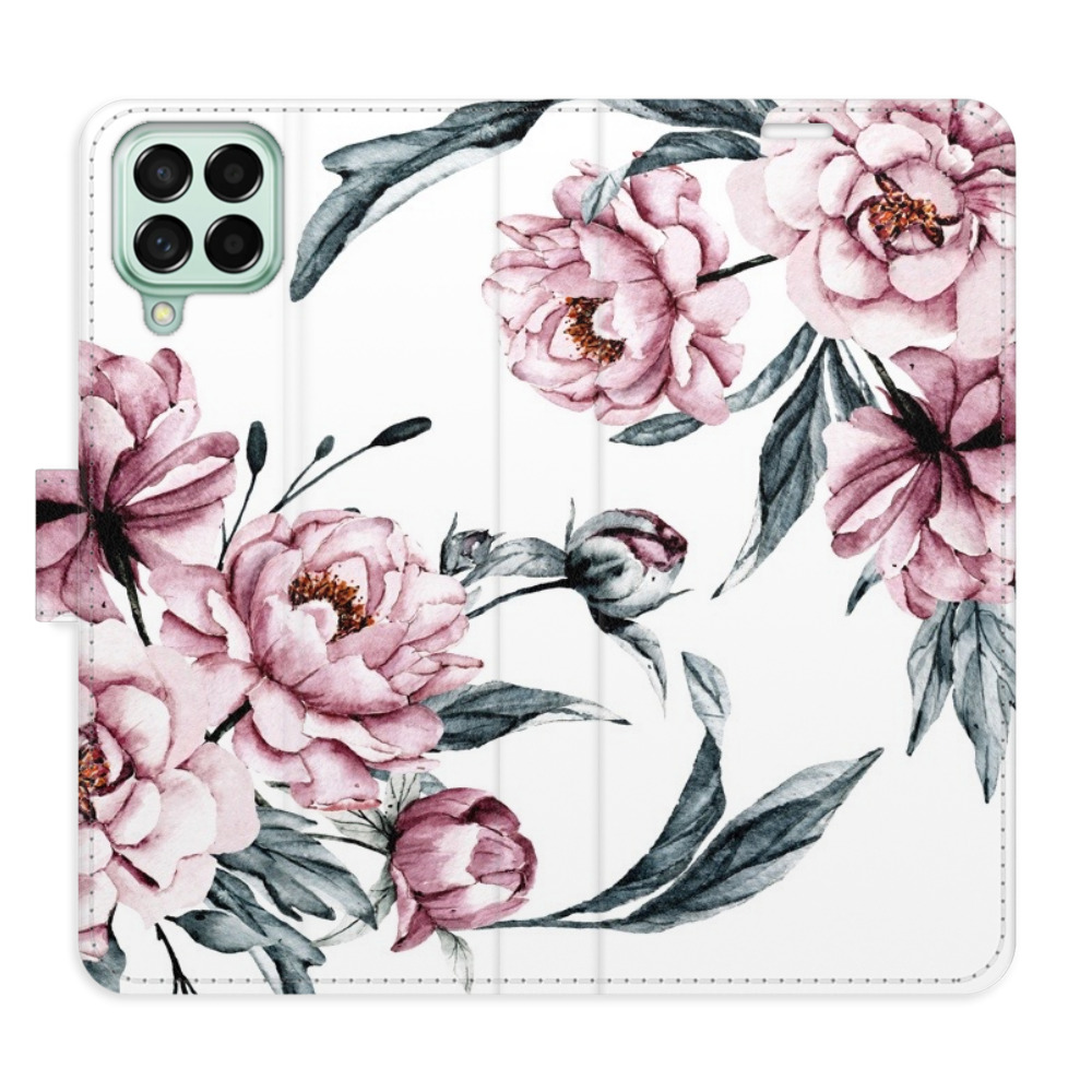 Flipové puzdro iSaprio - Pink Flowers - Samsung Galaxy M53 5G