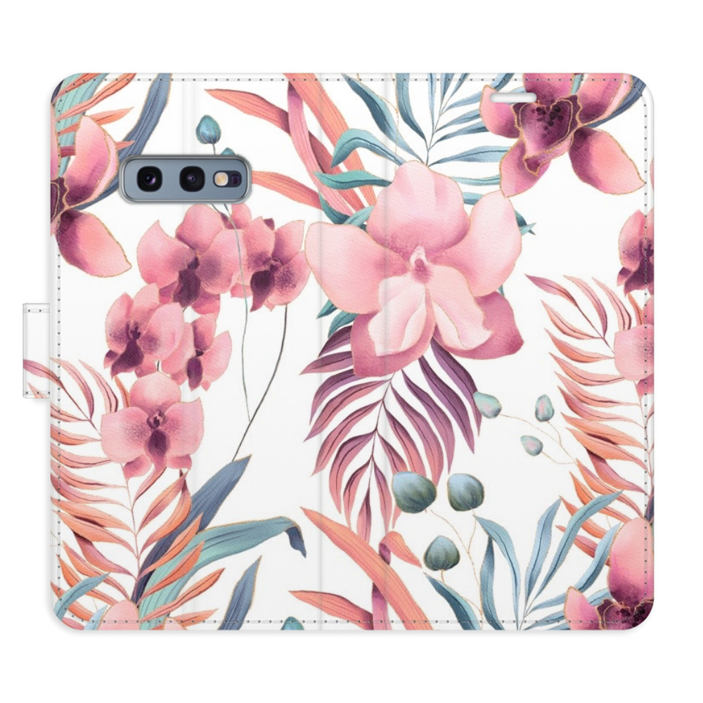 Flipové puzdro iSaprio - Pink Flowers 02 - Samsung Galaxy S10e