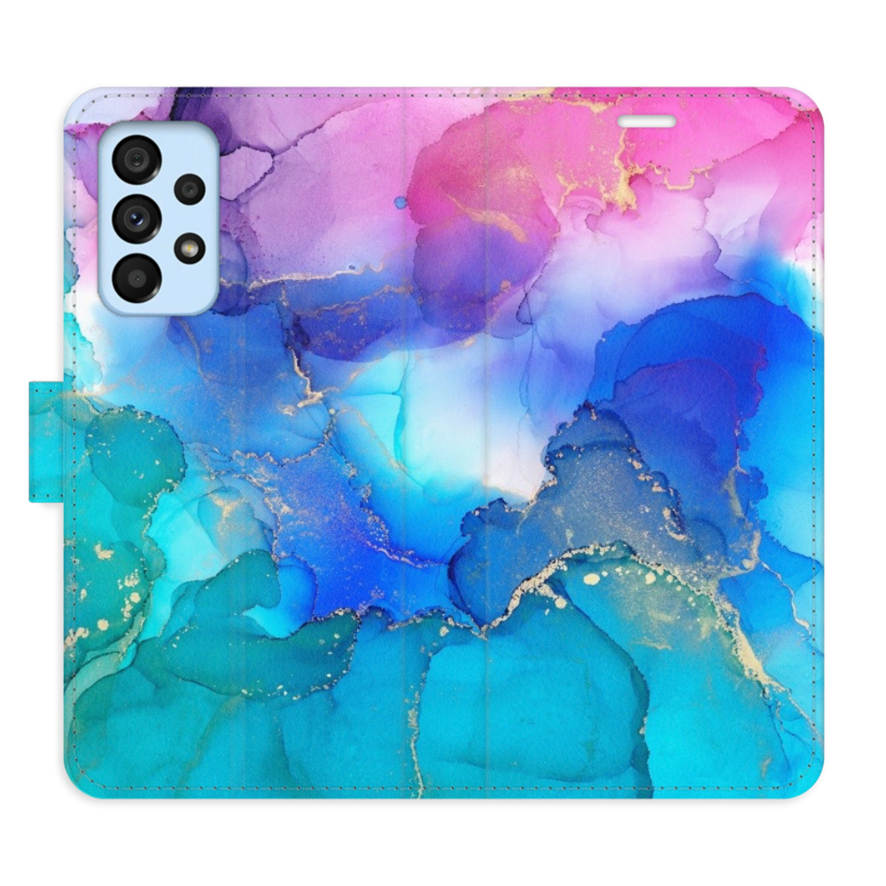 Flipové puzdro iSaprio - BluePink Paint - Samsung Galaxy A53 5G
