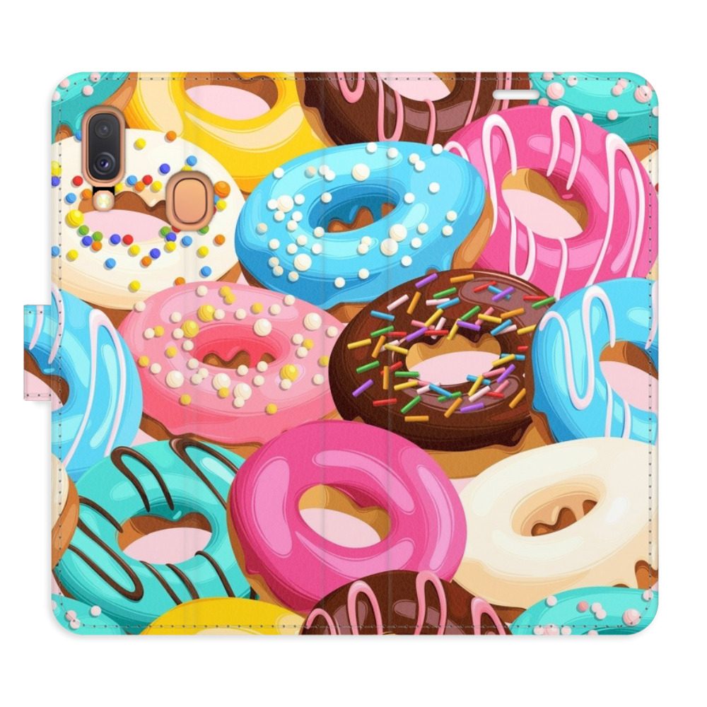 Flipové puzdro iSaprio - Donuts Pattern 02 - Samsung Galaxy A40
