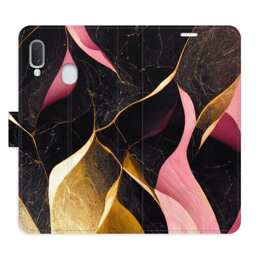 Flipové puzdro iSaprio - Gold Pink Marble 02 - Samsung Galaxy A20e