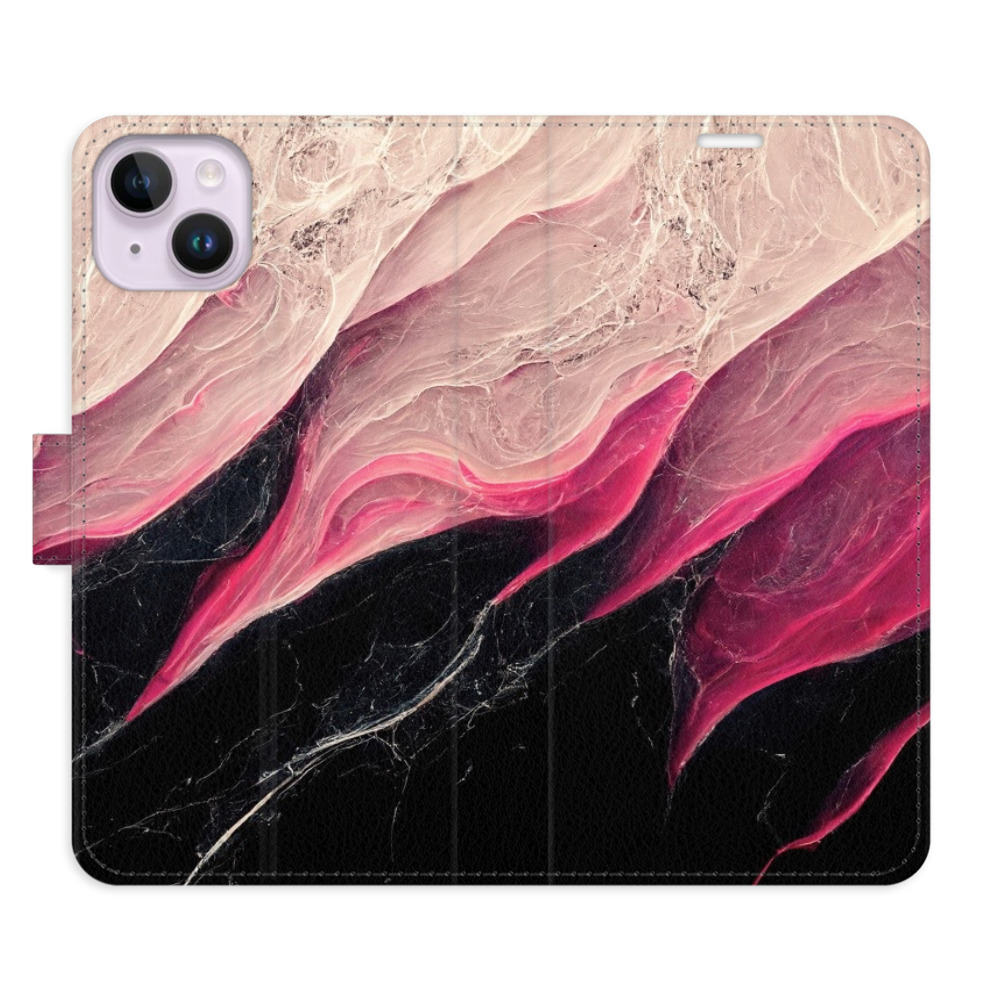 Flipové puzdro iSaprio - BlackPink Marble - iPhone 14 Plus