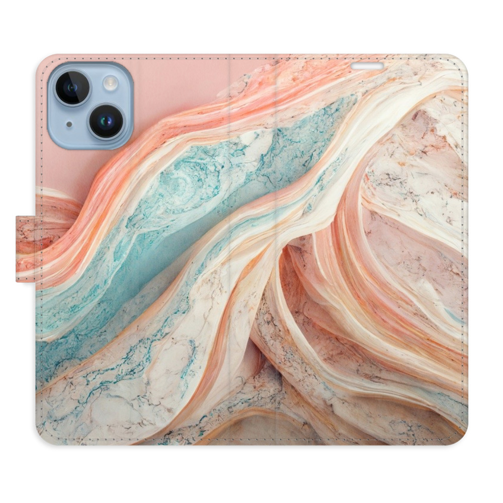Flipové puzdro iSaprio - Colour Marble - iPhone 14