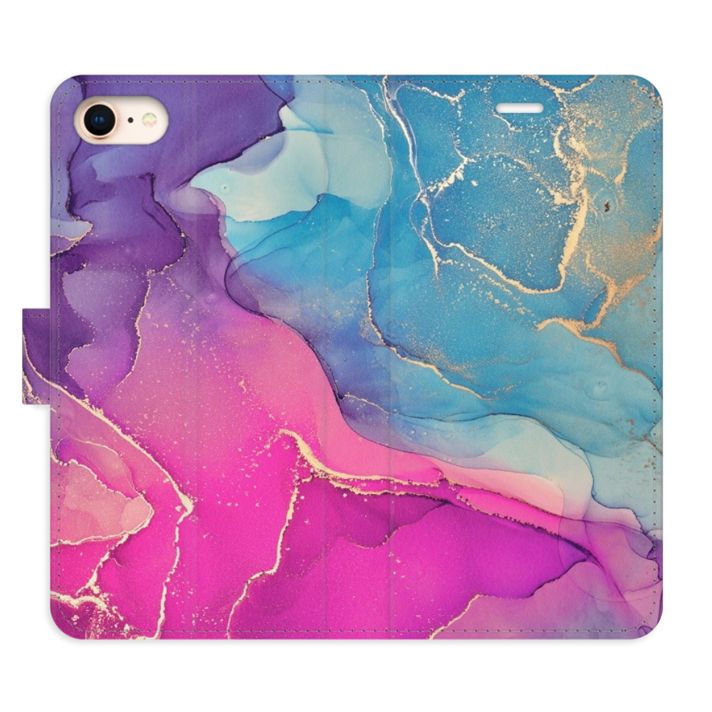 Flipové puzdro iSaprio - Colour Marble 02 - iPhone 7/8/SE 2020