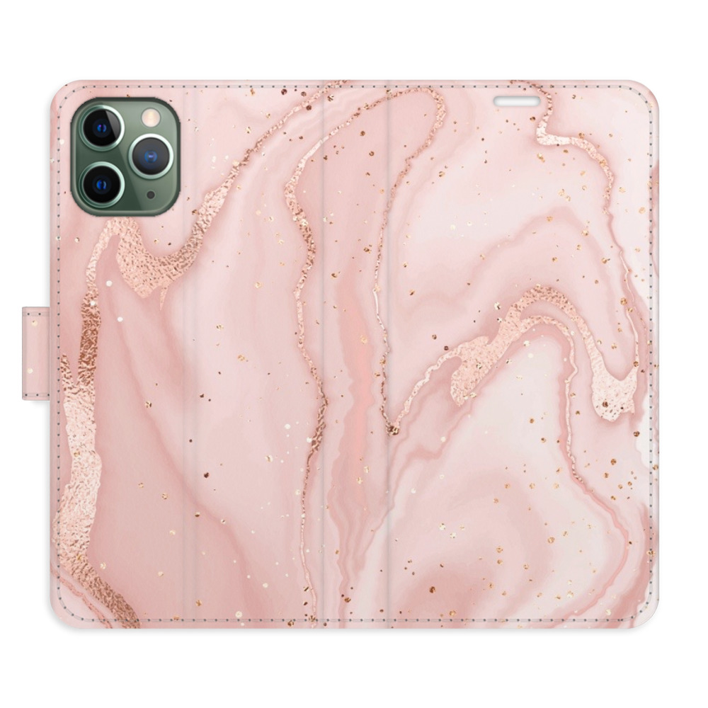 Flipové puzdro iSaprio - RoseGold Marble - iPhone 11 Pro